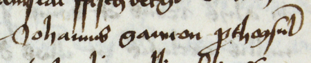 Z księgi testamentów obejmującej wpisy z lat 1427–1623 strony 118–119 z wpisem z 1477 roku stwierdzającym,
że 2 lutego, w czwartek przed świętem Oczyszczenia Marii Panny, niejaki Stanisław Fischbergk złożył swoje zeznanie
testamentowe w obecności rajców Jana Gawrona, wówczas burmistrza, Pawła Newburgera (nr 253), Jakuba Wilkowskiego
(nr 258) i Franciszka Banka (nr 303) – oraz powiększenie zapisu imienia i funkcji burmistrza
(Archiwum Państwowe w Krakowie, sygn. rkps 772, s. 118–119)