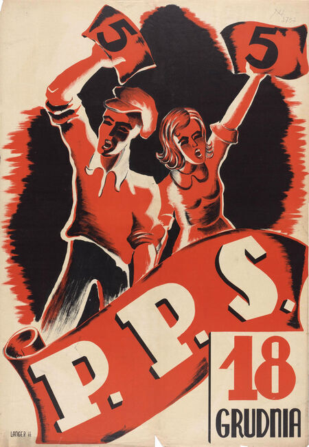 Plakat z kampanii przed wyborami do krakowskiej Rady Miejskiej, które przeprowadzono 18 grudnia 1938 roku.
Promowana tu przez Polską Partię Socjalistyczną lista nr 5 pod nazwą „Lista Kandydatów Polskiej Partii Socjalistycznej
i Klasowych Związków Zawodowych” wybory te wygrała, uzyskując najwięcej, bo 24 mandaty w 72-osobowej Radzie Miejskiej w Krakowie,
co jednak przy ograniczonej możliwości koalicyjnej nie przełożyło się na udział w dysponowaniu większością głosów w Radzie.