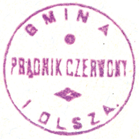 (1925)
Odcisk w wosku pieczęci ławniczej Prądnika
z 1467 roku oraz odciski czerwonoprądnickich
pieczęci urzędowych z lat 1847, 1850 i 1925
(Archiwum Uniwersytetu Jagiellońskiego,
sygn. dok. perg. 177; Archiwum Narodowe
w Krakowie, sygn. WM 562, s. 185;
sygn. 29/456/128, nlb.; PUZKr 56, nlb.)