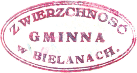 (1931)
Odciski pieczęci urzędowych Bielan z lat
1847, 1857 i 1931 oraz pieczęci klasztoru
Kamedułów z roku 1847 używanej w sprawach
właścicielskich wsi Bielany
(Archiwum Narodowe w Krakowie,
sygn. WM 563a, nlb.; sygn. WMK XIV-80,
s. 195; sygn. PUZKr 54, nlb.;
sygn. WM 562, s. 223)