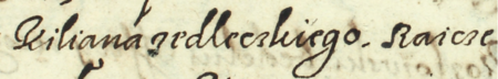 Z księgi wójtowskiej Kleparza obejmującej lata 1611–1617: fragment wpisu z 1614 roku
dotyczącego pozwania Grzegorza Zymberynowicza przez Jana, syna Kiliana Jedleckiego,
rajcy kleparskiego, w związku z pobiciem – oraz zbliżenie zapisu imienia i urzędu
(Archiwum Narodowe w Krakowie, sygn. KL 10, s. 469)