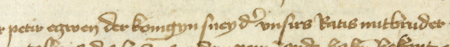 Z księgi radzieckiej obejmującej lata 1412–1449 strony 439–440 (na s. 440 późniejszy dopisek sygnalizujący notę
dotyczącą Jana Kopernika, dziadka Mikołaja) z wpisem z 1441 roku w sprawie zgodnego oświadczenia Świętosława,
łaziebnika z Sącza, i rajcy Piotra, niegdyś krawca królowej, iż w sobotę przed Bożym Narodzeniem pomyślnie załatwili
między sobą wszelkie sprawy finansowe – oraz powiększenie zapisu imienia i byłego urzędu dworskiego
(Archiwum Państwowe w Krakowie, sygn. rkps 428, s. 439–440)