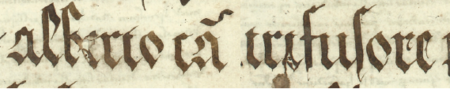 Z księgi radzieckiej Kazimierza obejmującej lata 1509–1533: fragment wpisu dokumentującego
wybór rady urzędującej na rok 1509, z Wojciechem konwisarzem w składzie – zbliżenie zapisu imienia
(Archiwum Narodowe w Krakowie, sygn. K 8, s. 1)