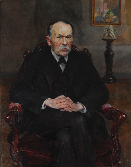 Portret Józefa Friedleina pędzla Stanisława Żarneckiego (Urząd Miasta Krakowa, nr inw. OU/20/258/08)