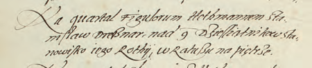 Z księgi radzieckiej zawierającej uchwały z lat 1538–1643 dotyczące organizacji życia publicznego miasta fragment wpisu z 1574 r.
dokumentującego powołanie Stanisława Dresznara na funkcję hetmana Kwartału Garncarskiego
(Archiwum Narodowe w Krakowie, sygn. rkps 1213, s. 36)