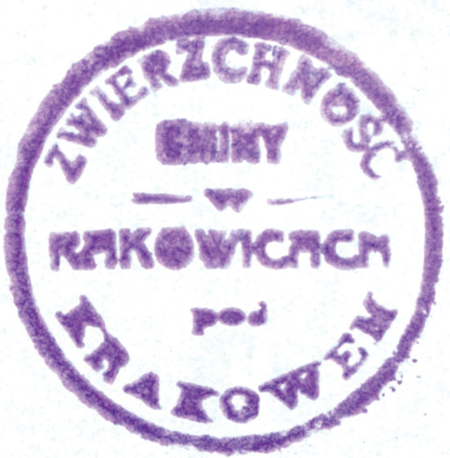 (1927)
Stempel metalowego tłoku pieczętnego
(lustrzane odbicie) wsi Rakowice, pochodzący
prawdopodobnie z przełomu wieków XVIII
i XIX, odcisk tej pieczęci z 1847 roku oraz
odciski pieczęci urzędowych Rakowic
z lat 1874 i 1927
(Archiwum Narodowe w Krakowie,
sygn. T 428; sygn. WM 563a, nlb.;
sygn. 29/465/1257, nlb.; PUZKr 57, nlb.)