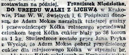 („Przyjaciel Ludu”, R. 32, 1920, nr 10, s. 11)