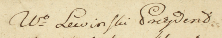 Z akt dotyczących zabudowań w Kleparzu z lat 1791–1796: końcowy fragment rewizji,
czyli wymiaru gruntu, dokonanej w 1791 roku na potrzeby spadkobrania po mieszczaninie kleparskim Jakubowskim; pomiarów
dokonała komisja z Wincentym Lewińskim, wówczas burmistrzem, na czele – oraz zbliżenie imienia i funkcji
(Archiwum Narodowe w Krakowie, sygn. KL 122, s. 153)