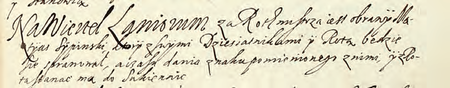 Z księgi radzieckiej zawierającej uchwały z lat 1538–1643 dotyczące organizacji życia publicznego miasta
strony 380–381 oraz ze strony 381 powiększenie wpisu z 1627 r., gdzie ustanowienie
przez Radę Miejską Matyasa Sypinskiego rotmistrzem
Kwartału Rzeźniczego (Archiwum Narodowe w Krakowie, sygn. rkps 1213, s. 380–381)