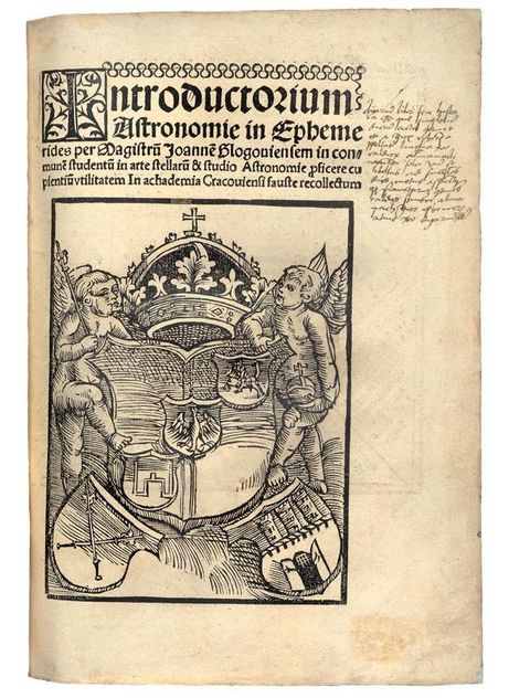 (454) Rok 1531 – drzeworyt na stronie tytułowej dzieła Grzegorza
z Szamotuł Lectura super titulo de Regulis Juris
Libro Sexto, wydanego w krakowskiej oficynie Floriana
Unglera (MK, nr inw. S.I.27)