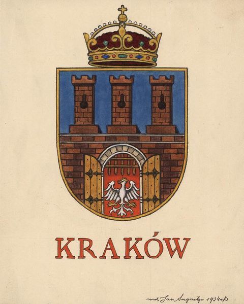 (477) Kraków – z tek Jana Augustyna, malunek z 1934 r.
(ANK, sygn. 29-673-844)